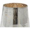 imageThe Novogratz Glass Decorative Candle Lantern with Faux Mercury Glass Finish 7quot x 7quot x 9quot Gold7 x 7 x 9