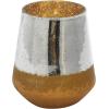 imageThe Novogratz Glass Decorative Candle Lantern with Faux Mercury Glass Finish 7quot x 7quot x 9quot GoldSMALL SIZE Pack of 2