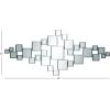 imageThe Novogratz Glass Room Wall Mirror Entryway Mirror with Square Mirrors Wall Mounted Mirror 21quot x 1quot x 48quot Silver