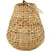 imageThe Novogratz Metal Handmade Decorative Candle Lantern with Glass Holder and Handle 13quot x 13quot x 16quot BrownBrown