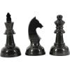 imageCosmoLiving by Cosmopolitan Aluminum Metal Chess Decorative Sculpture Home Decor Statues with Knight Queen and King Set of 3 Accent Figurines 9quot 9quot 10quotH Dark GrayDark Gray