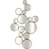 imageCosmoLiving by Cosmopolitan Metal Room Wall Mirror Bubble Cluster Entryway Mirror Wall Mounted Mirror 22quot x 3quot x 40quot Gold40L x 22W