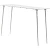 imageDeco 79 Aluminum Metal Console Table 50quot x 15quot x 31quot SilverSilver