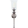 imageDeco 79 Aluminum Metal Single Candle Wall Sconce with Glass Holder 8quot x 8quot x 30quot GoldBlack