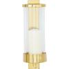imageDeco 79 Aluminum Metal Wall Sconce Single Candle 6quot x 7quot x 23quot BlackGold