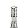 imageDeco 79 Brass Metal Decorative Candle Lantern with Handle 4quot x 4quot x 11quot Silver