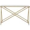 imageDeco 79 Contemporary Metal Rectangle Console Table 47quot x 14quot x 31quot WhiteWhite