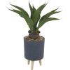 imageDeco 79 Faux Foliage Agave Artificial Plant with Gray Ceramic Pot 28quot x 28quot x 32quot Green