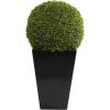 imageDeco 79 Faux Foliage Date Palm Artificial Plant with White Fiberglass Pot 20quot x 21quot x 42quot GreenGreen