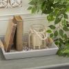imageDeco 79 Glass Decorative Candle Lantern with Rope Handle 6quot x 6quot x 6quot Clear6 X 6 X 6