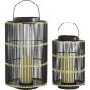imageDeco 79 Lantern S2 11quot 16quotH BlackBlack