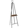 imageDeco 79 Metal Display Easel Tall Adjustable 3 Tier Floor Standing Easel with Chain Support and Wood Accents Display Stand 19quot x 23quot x 66quot BlackBLACK