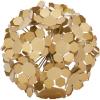 imageDeco 79 Metal Floral Decorative Sculpture Home Decor Statue Accent Figurine 9quot x 9quot x 9quot Gold