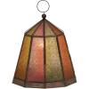 imageDeco 79 Metal Indoor Outdoor Candle Lantern Decorative Lantern Candle Holder Set of 2 Lantern 24quot 18quotH Brown17 x 14 dia