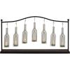 imageDeco 79 Metal Indoor Outdoor Candle Lantern Hanging Bottle Decorative Lantern Candle Holder Lantern 36quot x 6quot x 20quot Black