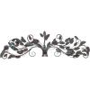 imageDeco 79 Metal Leaf Home Wall Decor Long Scrolled Wall Sculpture with Beaded Accents Wall Art 47quot x 1quot x 14quot RedBlue