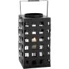 imageDeco 79 Metal Pillar Candle Lantern 8quot x 8quot x 20quot Black