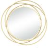 imageDeco 79 Metal Room Wall Mirror Entryway Mirror with Overlapping Circles Wall Mounted Mirror 42quot x 2quot x 40quot GrayGold