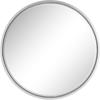 imageDeco 79 Metal Room Wall Mirror Minimalistic Round Entryway Mirror Wall Mounted Mirror 30quot x 1quot x 30quot Silver