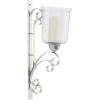 imageDeco 79 Metal Solid Wall Sconce 7quot x 12quot x 24quot SilverSilver