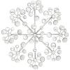 imageDeco 79 Metal Starburst Home Wall Decor Wall Sculpture with Crystal Embellishment Wall Art 16quot x 2quot x 16quot Silver