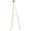 imageDeco 79 Metal Tall Adjustable Display Stand Easel with Bow Top 25quot x 32quot x 65quot Gold20 x 21 x 55