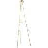 imageDeco 79 Metal Tall Adjustable Display Stand Easel with Bow Top 25quot x 32quot x 65quot Gold22 x 23 x 67