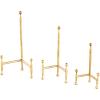 imageDeco 79 Modern Metal Rectangle Ball Details Easel 14quot 12quot 10quot 8quotH BlackGold