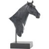 imageDeco 79 Polystone Horse Decorative Sculpture Home Decor Statue Accent Figurine 22quot x 7quot x 25quot BrownBlack