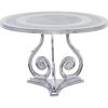 imageDeco 79 Traditional Aluminum Coffee Table 31quotW x 21quotH Silver
