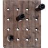imageDeco 79 Wood 16 Bottle Wall Wine Rack 21quot x 4quot x 25quot Brown21 x 4 x 25