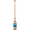 imageDeco 79 Wood Paddle Home Wall Decor Novelty Canoe Oar Wall Sculpture with Arrow and Stripe Patterns Wall Art 21quot x 2quot x 36quot BrownBlue