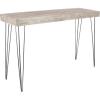 imageDeco 79 Wood Rectangle Console Table with Black Metal Hairpin Legs 47quot x 15quot x 31quot BrownBrown