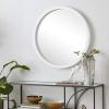 imageDeco 79 Wooden Room Wall Mirror Entryway Mirror Wall Mounted Mirror 32quot x 2quot x 32quot BlackWhite
