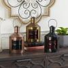 imageDeco 79 Wooden Standing Decorative Candle Lantern 8quot x 8quot x 28quot WhiteMulticolor