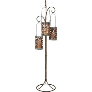 imageBenzara 41970 67 in H x 16 in W Metal Floor Candle Lantern