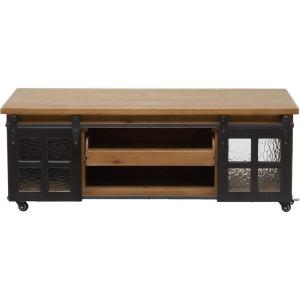 imageDeco 79 Brown Wood Industrial Coffee Table 17quot x 47quot x 24quot