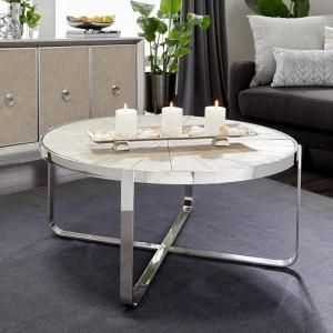 imageDeco 79 Coffee Table BrownSilverBlack