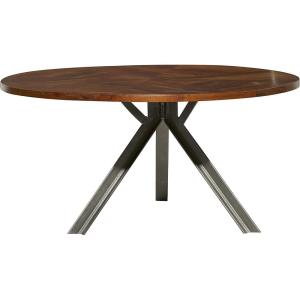 imageDeco 79 Industrial Wood Round Coffee Table 36quot x 36quot x 17quot Brown