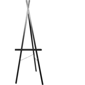 imageDeco 79 Metal Extra Large Free Standing Adjustable Display Stand Easel with Foldable Stand 24quot x 17quot x 70quot BlackBlack