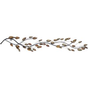 imageDeco 79 Metal Leaf Home Wall Decor Wall Sculpture Wall Art 48quot x 1quot x 12quot BlueBrown