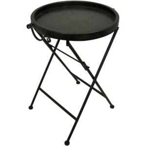 imageDeco 79 Metal Side End Accent Table End Table Side Table 21quot x 14quot x 25quot GoldBlack