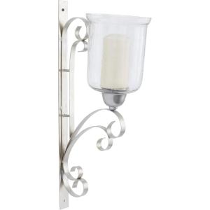 imageDeco 79 Metal Solid Wall Sconce 7quot x 12quot x 24quot SilverSilver