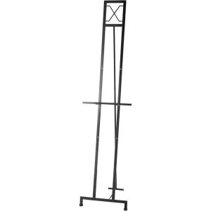 imageDeco 79 Metal Tall Adjustable Minimalist Display Stand Easel with Chain Support 16quot x 23quot x 54quot WhiteBlack