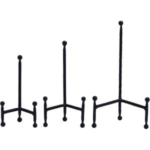 imageDeco 79 Modern Metal Rectangle Ball Details Easel 14quot 12quot 10quot 8quotH Blackblack