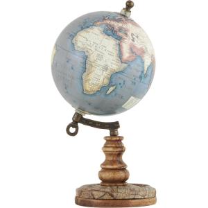imageDeco 79 Plastic Globe with Marble Base 5quot x 5quot x 10quot BlackBrown