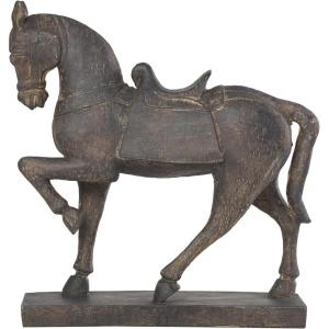imageDeco 79 Polystone Horse Decorative Sculpture Home Decor Statue Accent Figurine 22quot x 7quot x 25quot BrownBrown