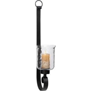 imageDeco 79 Rustic Metal Hanging Wall Mounted Candle Wall Sconce 7quot x 10quot x 19quot Brown Pack of 431H x 9L