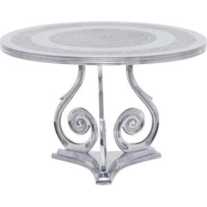imageDeco 79 Traditional Aluminum Coffee Table 31quotW x 21quotH Silver