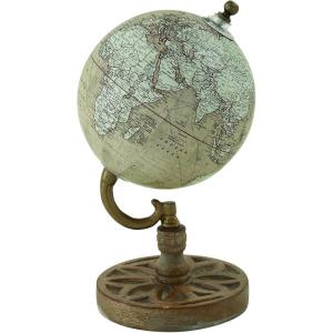 imageDeco 79 Wood Globe 5quot x 5quot x 9quot Beige